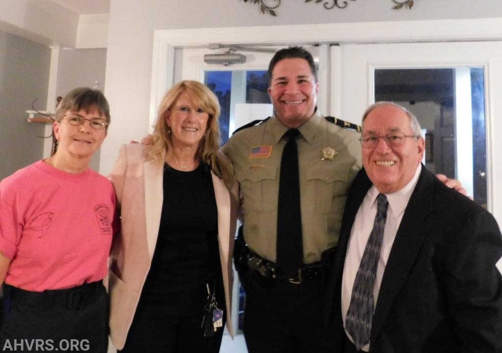 30th Annual Installation of Officers and Recognition Banquet 
Life Members Jayne Toellner, Patricia Copeland and Howard Rose with Sheriff David Decataur